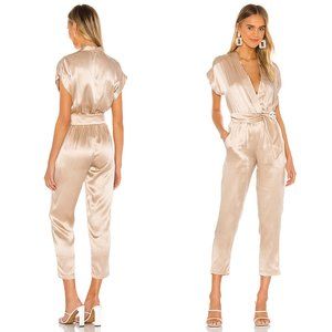 Amanda Uprichard X REVOVLE Felix Jumpsuit Bone